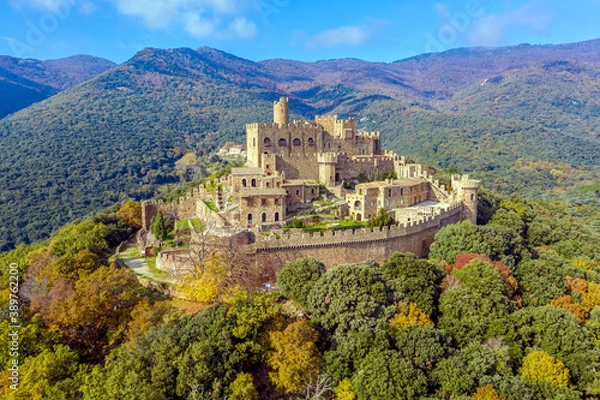 Obraz Castle of Requesens la Jonquera Catalonia Spain.