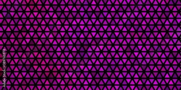 Fototapeta Light Pink vector layout with lines, triangles.