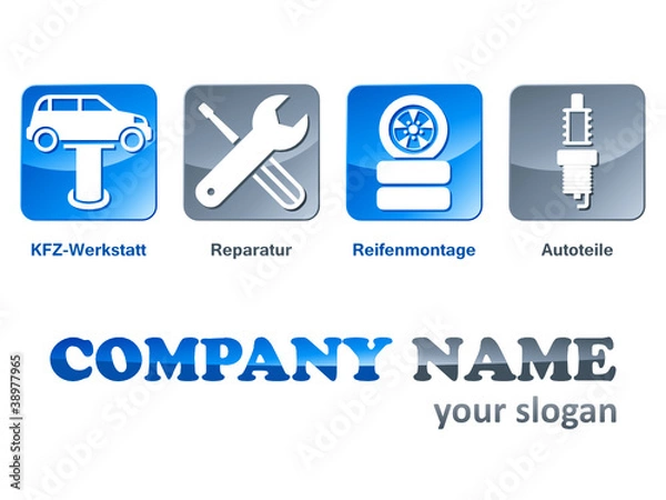 Obraz Autowerkstatt - Firmenzeichen