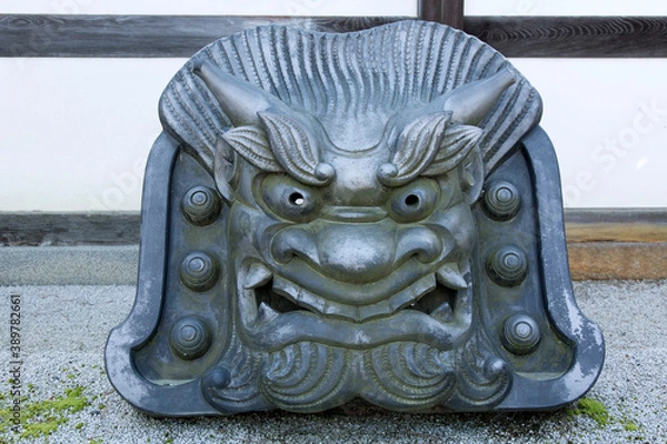 Fototapeta 21遺産京都天龍寺の鬼瓦