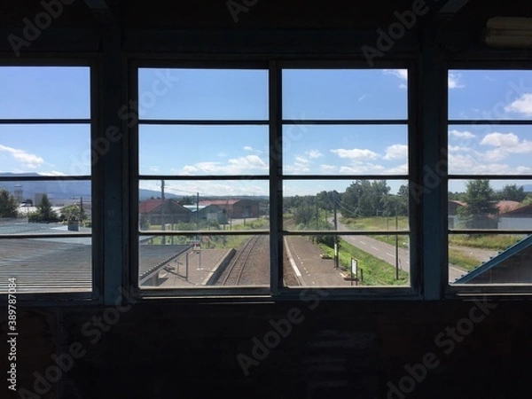 Fototapeta 駅からの景色