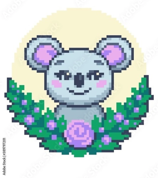 Obraz pixel art illustration