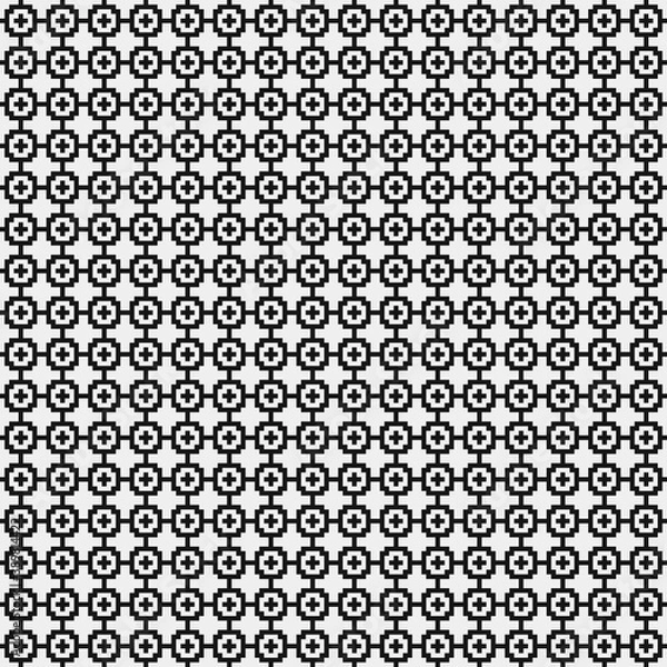 Obraz Abstract Cross Pattern Dots Logo generative computational art illustration