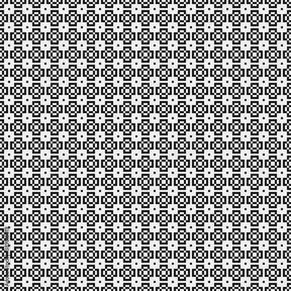 Fototapeta Abstract Cross Pattern Dots Logo generative computational art illustration