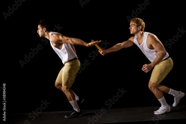 Fototapeta Passing the Baton