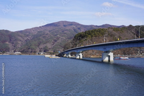 Fototapeta 河口湖の風景