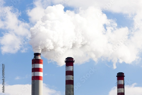 Obraz chimneys of power plant