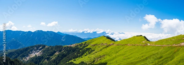 Fototapeta Beautiful scenery at Hehuanshan Main Peak, Wuling, Nantou County, Taiwan