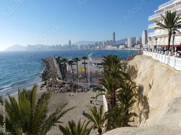Fototapeta view of the beach in the region sea