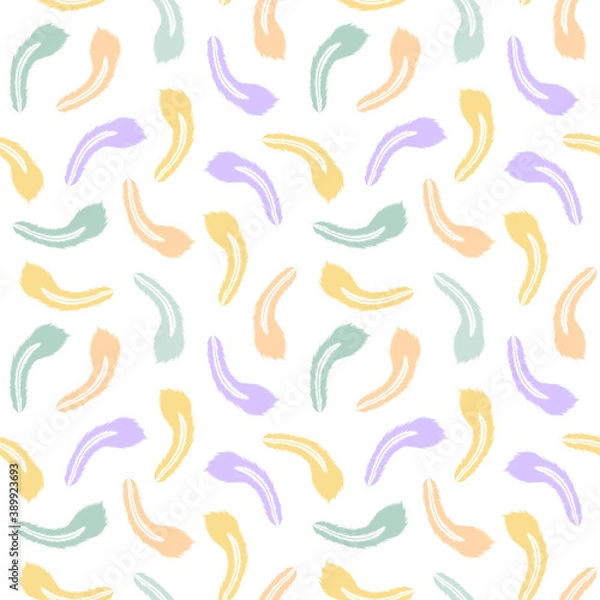 Obraz Seamless pattern with peacock feathers. Children's design. Vector illustration eps10.
