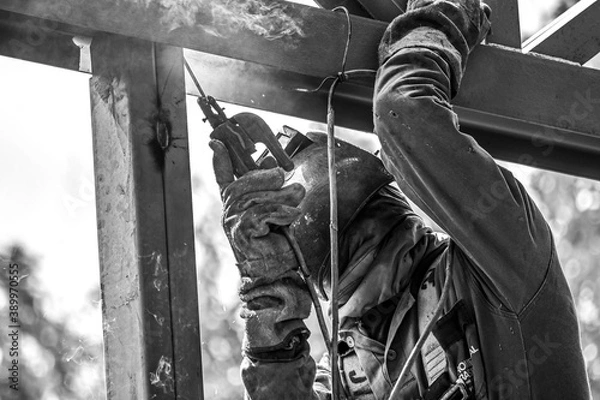 Obraz metal construction