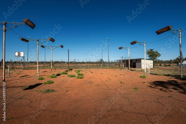 Obraz Abandoned Tennis Court in Outback Queensland, Australia