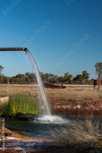Obraz Hot Artesian Bore water fountain