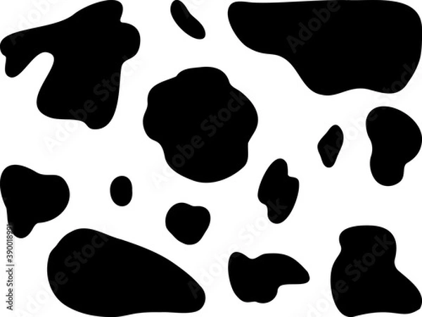 Obraz 牛柄　白黒