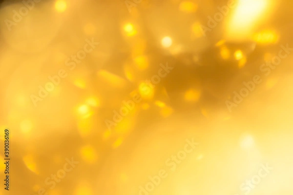 Fototapeta abstract Gold colorful defocused circular facula,abstract background.