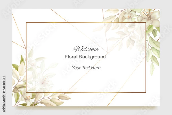 Obraz Welcome floral background