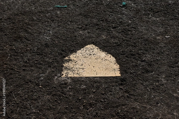 Fototapeta 草野球場のホームベース