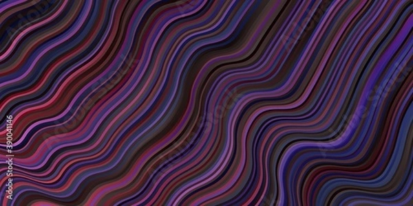 Fototapeta Dark Blue, Red vector background with bows.