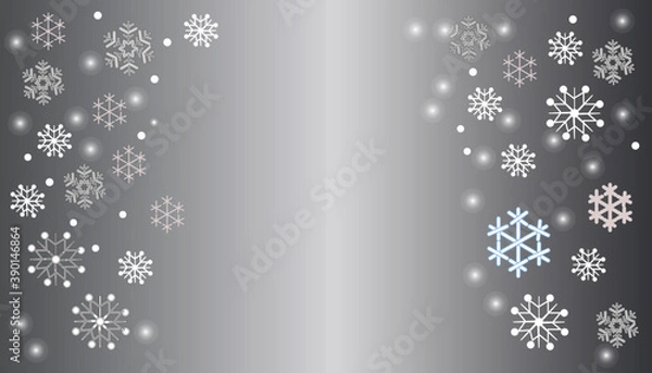 Fototapeta christmas background with snowflakes