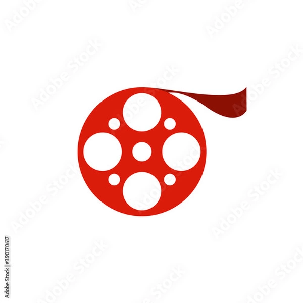 Fototapeta Illustration Vector Graphic of Film Roll Logo