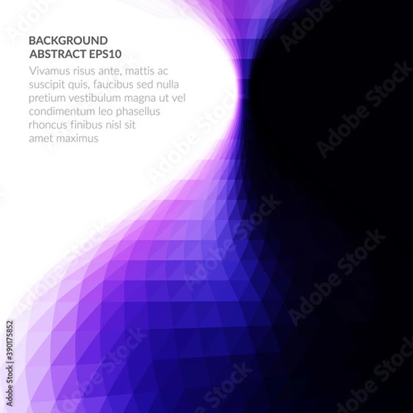 Fototapeta Abstract background with geometric texture. Many translucent layers overlap.