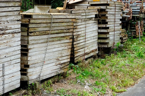 Obraz 工事用の資材置き場