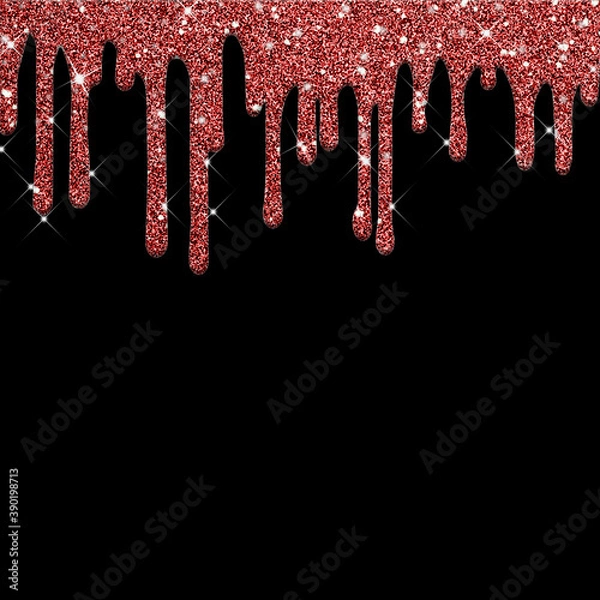 Obraz Dripping glitter paint on background