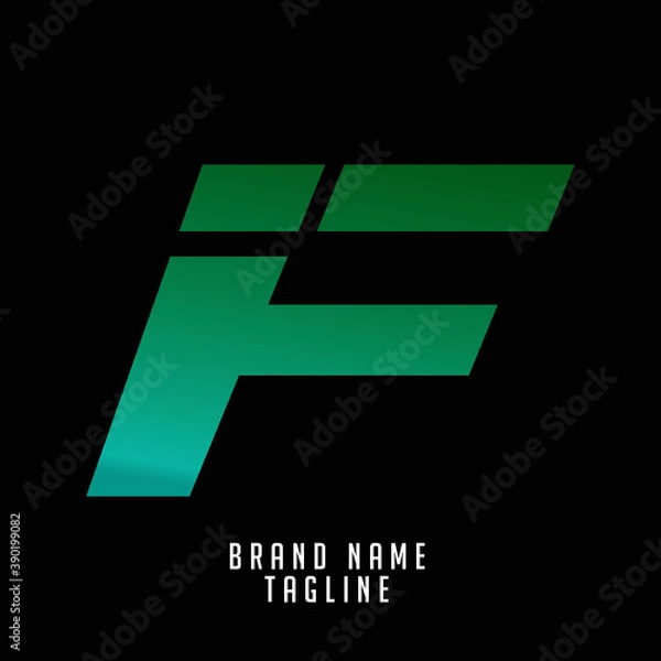 Obraz IF initials logo, name initials logo, company initials logo, person initials logo