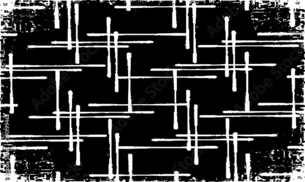 Fototapeta Rough black and white texture vector. Distressed overlay texture. Grunge background. Abstract textured effect. Vector Illustration. Black isolated on white background. EPS10