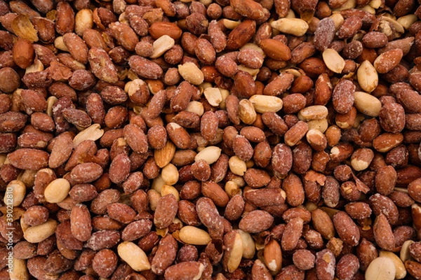 Fototapeta Peanuts as an abstract background texture