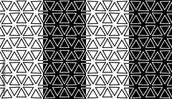 Fototapeta Abstract geometric hexagon seamless pattern