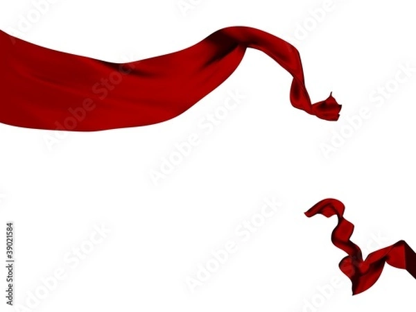 Obraz Cutted red ribbon