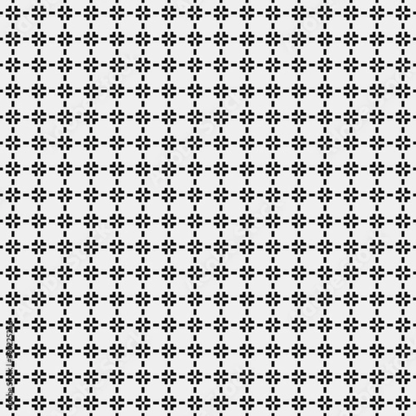Obraz Abstract Cross Pattern Dots Logo generative computational art illustration