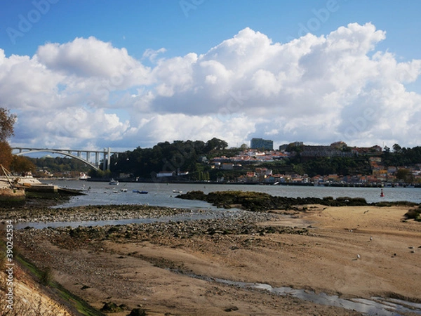 Obraz Douro river mouth panoramic view