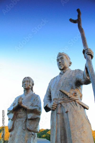 Fototapeta 蛭ヶ小島　蛭ヶ島の夫婦