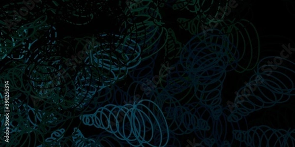 Obraz Dark green vector texture with disks.