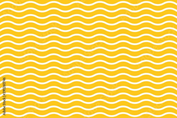 Fototapeta Seamless yellow orange pattern abstract background with waves