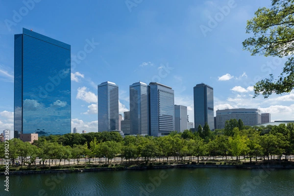 Fototapeta 大阪ビジネスパークのビル群