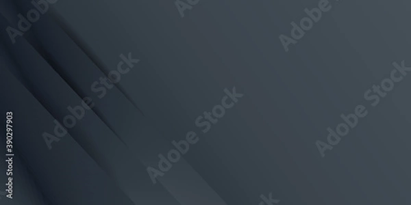 Fototapeta Black abstract geometric triangular polygon style illustration graphic background