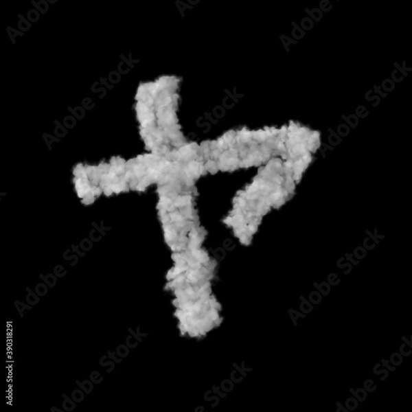 Fototapeta 雲形のフォント