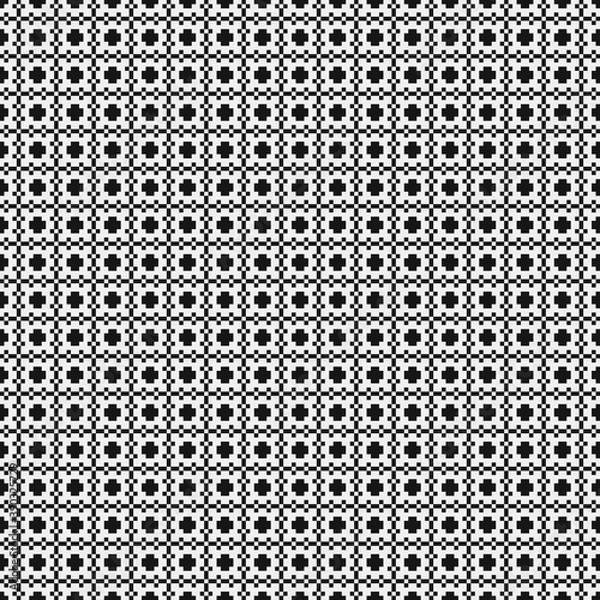 Fototapeta Abstract Cross Pattern Dots Logo generative computational art illustration