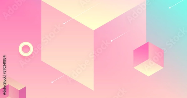 Obraz Creative soft color gradient background image, illustration background, illustration rendering