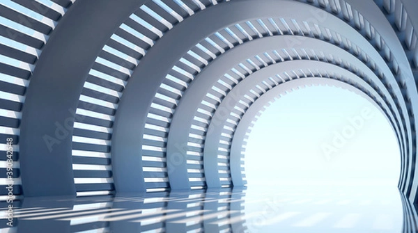 Obraz Geometric architectural design space background image 