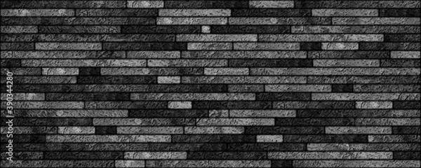 Fototapeta Dark brick wall. Element for wall and interior decor. High resolution background texture