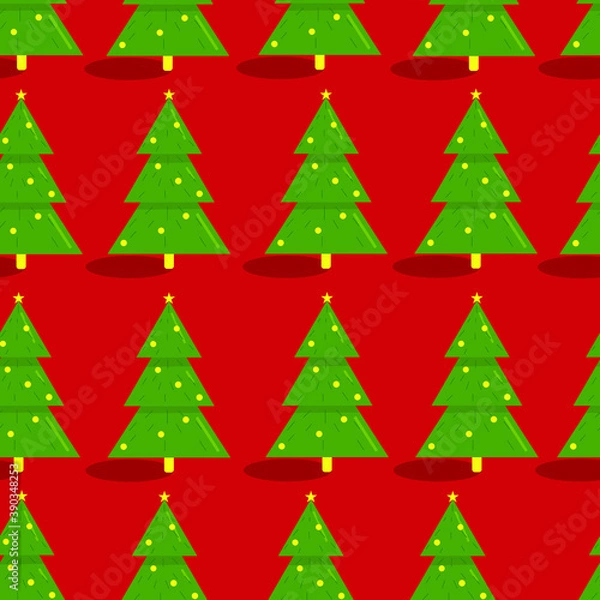 Obraz christmas background with trees