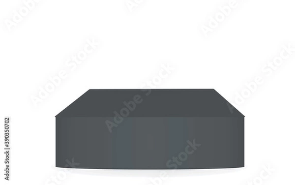 Fototapeta Grey blank podium. vector illustration
