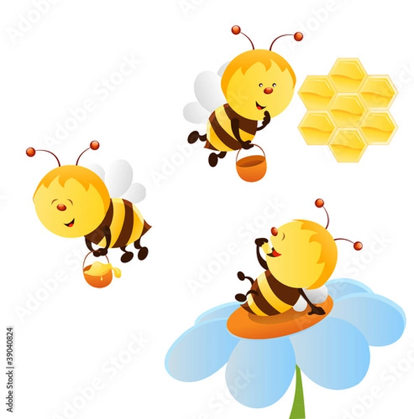 Fototapeta Bee Set