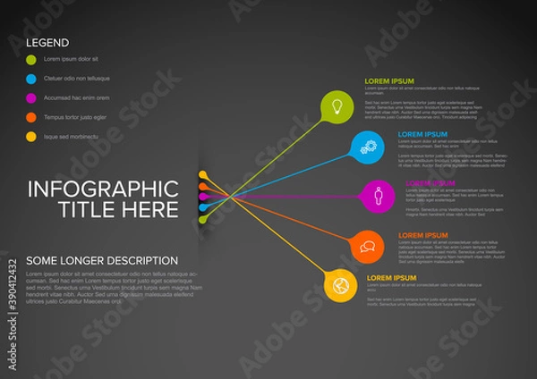 Fototapeta Vector multipurpose Infographic template