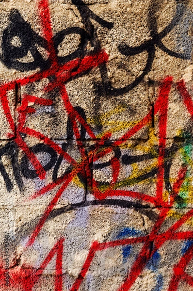 Obraz Image shows graffiti on a wall