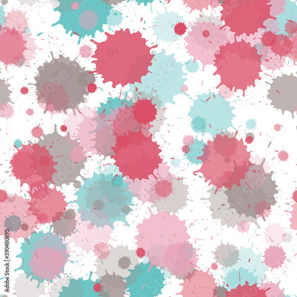 Obraz Paint stains seamless splatter, spray blots, spots